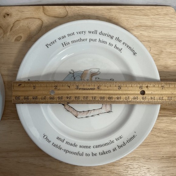 Wedgwood Peter Rabbit Beatrix Potter Bowl with Plate / Dish - Picture 7 of 11